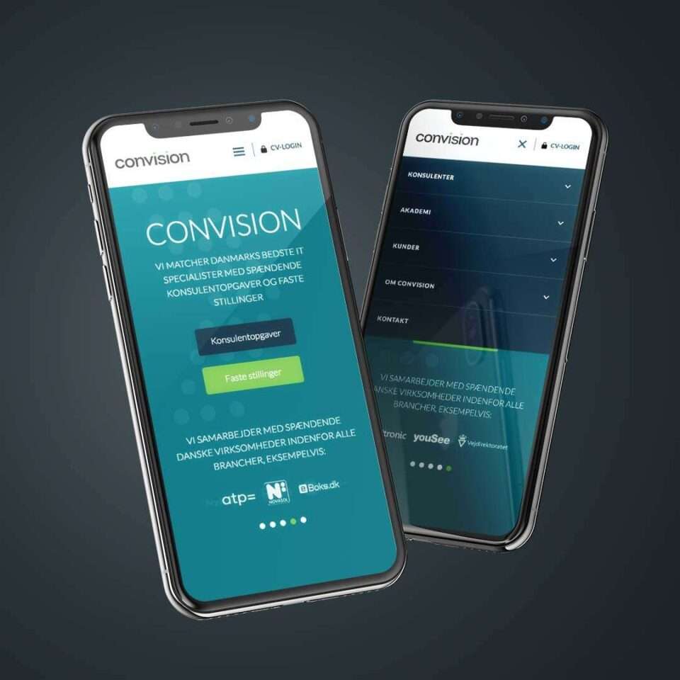 Convision iPhoneX website